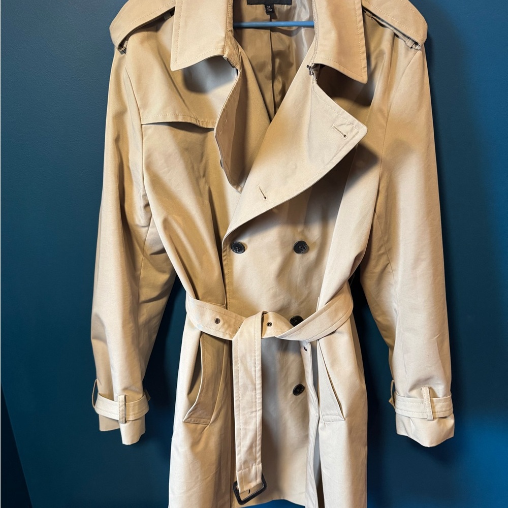 Banana Republic Tan Trench Coat with Belted Waist